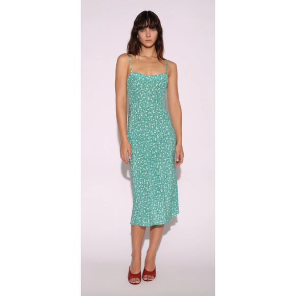 Realisation Par Amelia Dress in Poison Ivy Green Ivory Extra Large - Picture 4 of 14